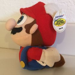 Vintage Nintendo 64 Collectible Flying 1997 Mario Plush Bean Bag With Tag
