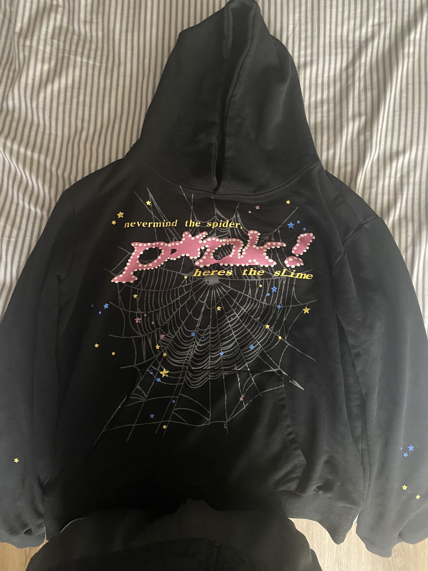 Sp5der P*nk Hoodie 'Black'