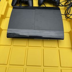 Sony PlayStation 3 Console PS3 Super Slim Bundle Controller, Plus Extra Controller & Cords Tested WORKS