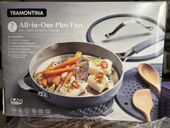 Tramontina 5-quart All-In-One Plus Ceramic Non-Stick Pan, 7-piece Set