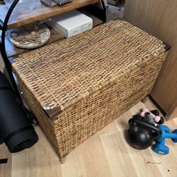 Wicker Storage Trunk