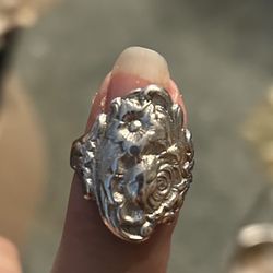 Sterling Rose Ring