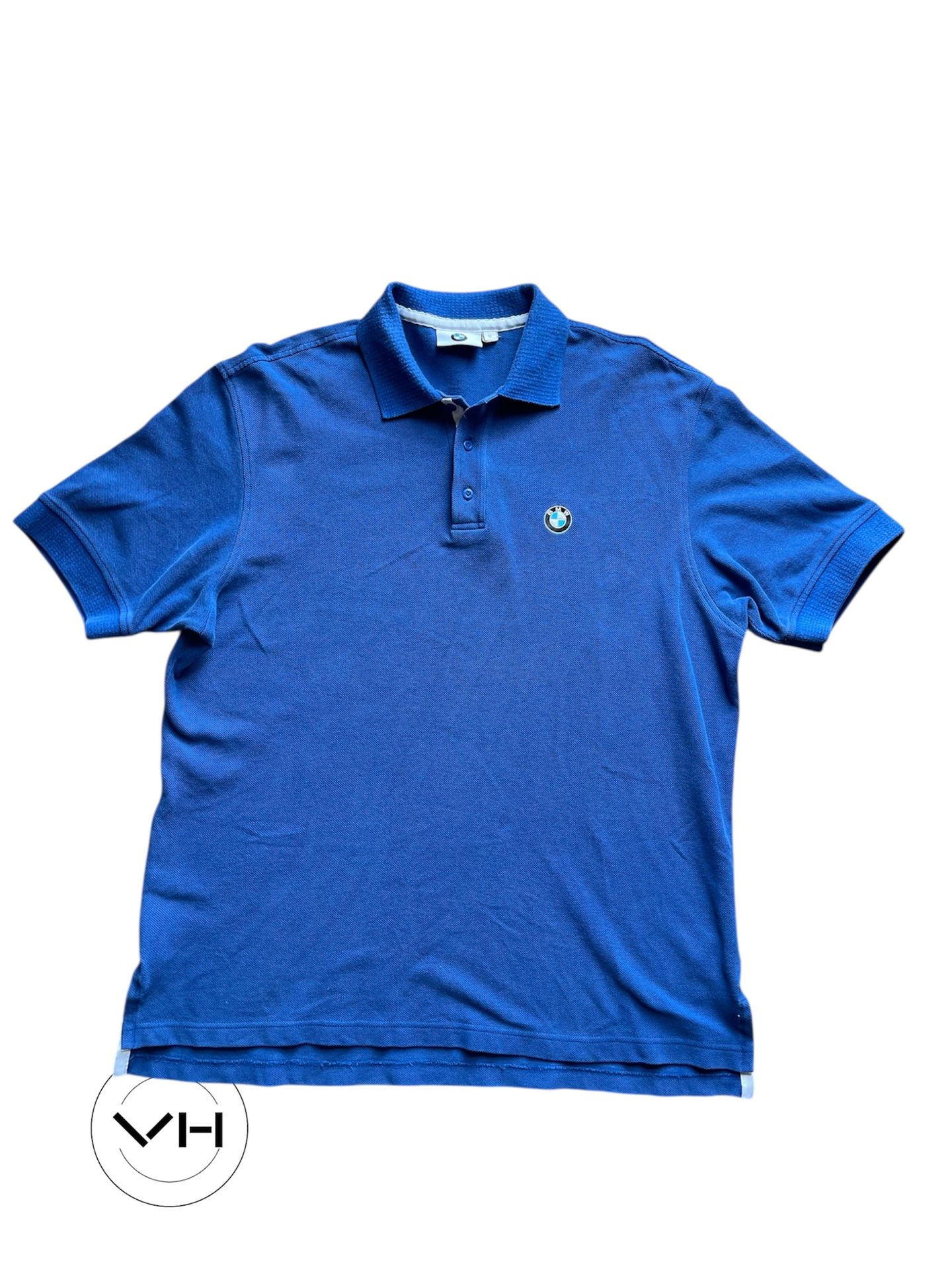 BMW Blue Polo Shirt Classic Design