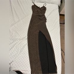 Windsor Black and Gold Prom Dress Medium 