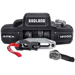 BADLAND APEX 12,000 lb. Winch with Synthetic Rope and Wireless Remote