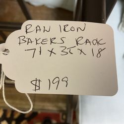 Raw Iron Baker Rack