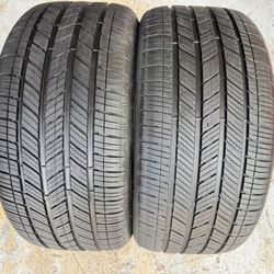 Two Premium Tires 245/40/18 Bridgestone Turanza LS100 Runflats With 70-85% Left Excellent Pair 