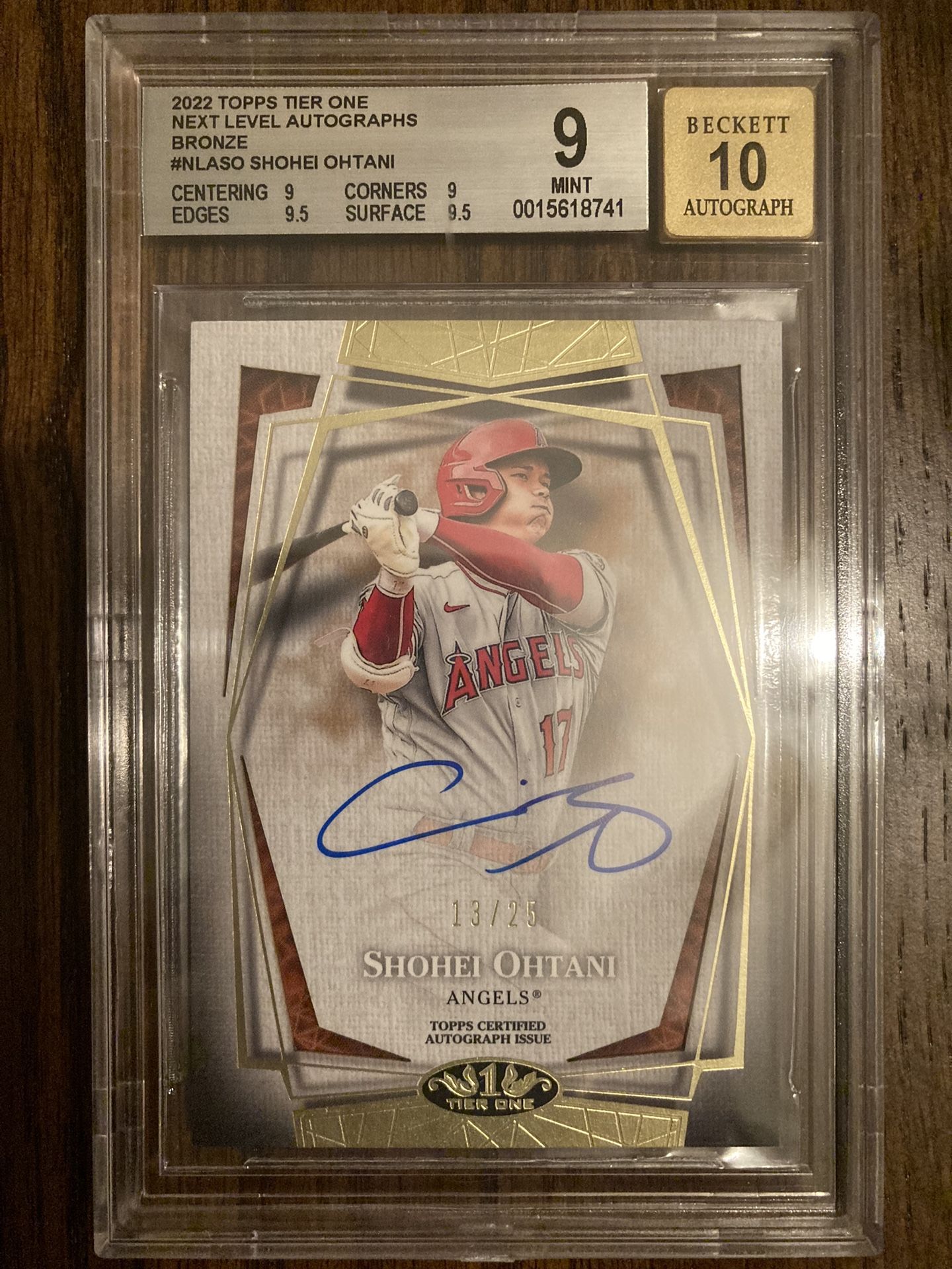 2022 Topps Tier One Shohei Ohtani Auto