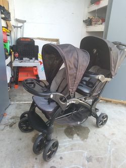 Give me an offer. Sit N Stand babytrend double stroller