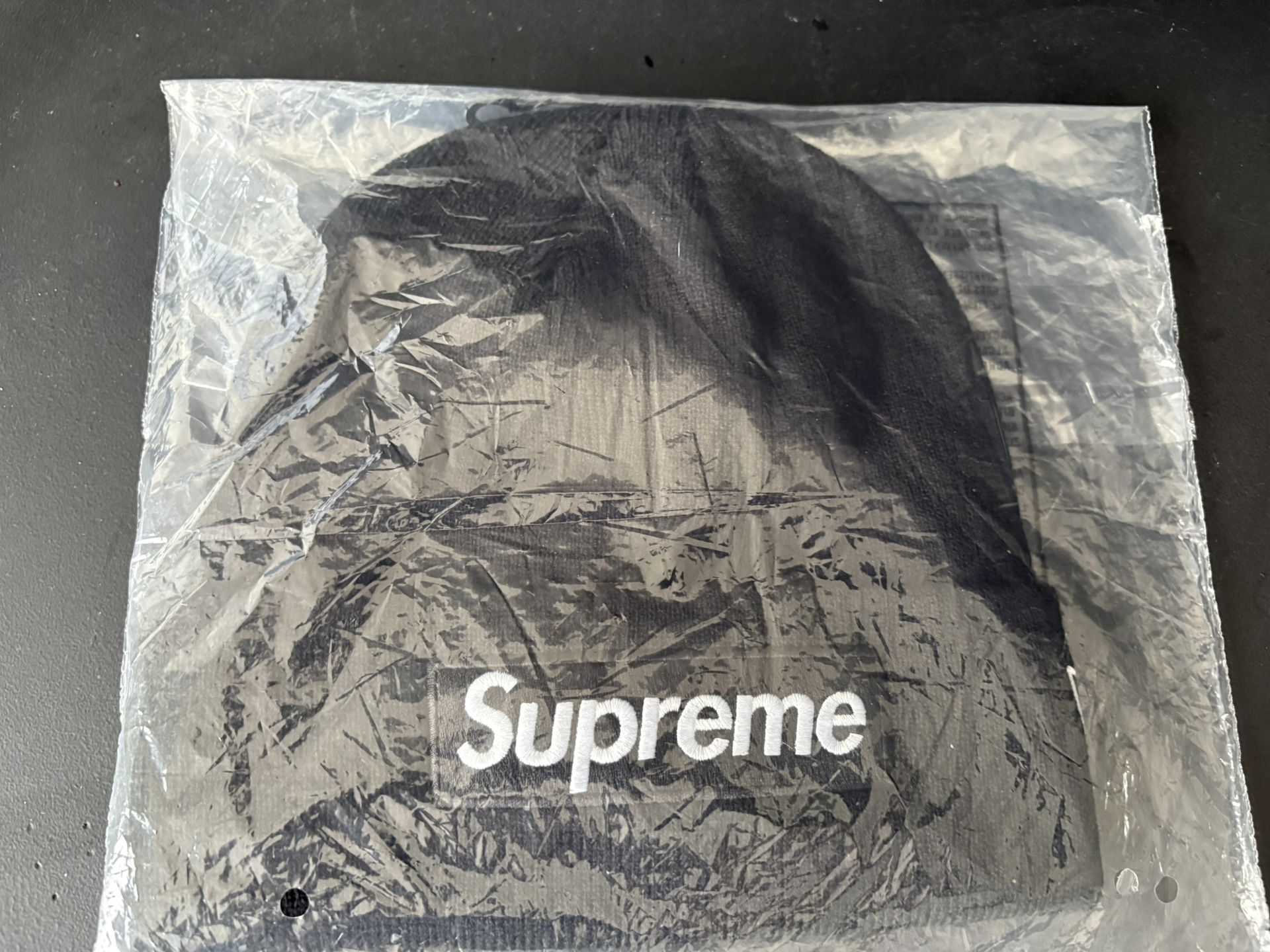 supreme Black Beanie