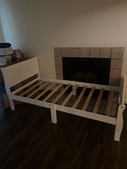 Twin size bed frame (bed not included)!
