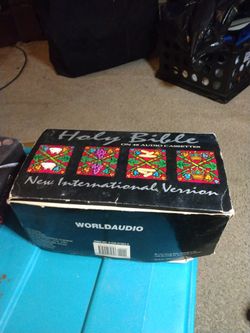 Holy bible NIV On cassettes