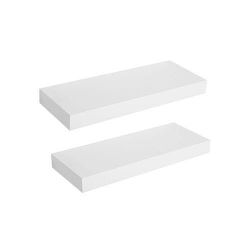 New Simple White Floating Wall Shelf, One