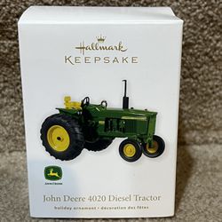 2011 Hallmark John Deere 4020 Diesel Tractor Keepsake Ornament Die-Cast Metal