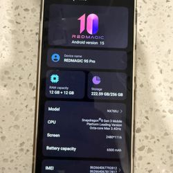 REDMAGIC 9S PRO 256GB Storage, 12GB RAM