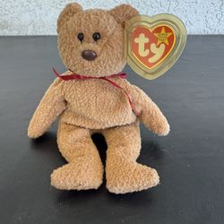 TY Beanie Baby Bear Named Curly 