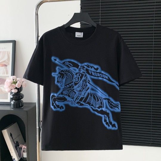 BURBERRY logo letter print short sleevesM