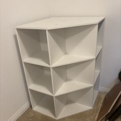 White Corner Shelf 