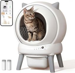 Automatic Cat Litter Box, Self Cleaning Cat Litter Box for Multiple Cats