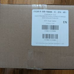 Pokemon prismatic evolutions surprise box case