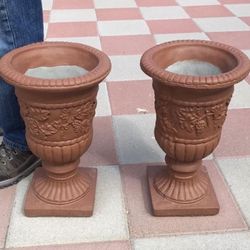 New Flower Pots Made Out Of Cement Perfect Gift 