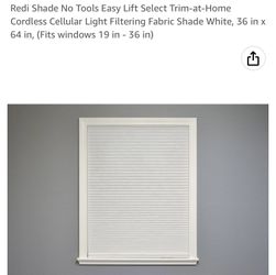 Cellular shade 36 X 64