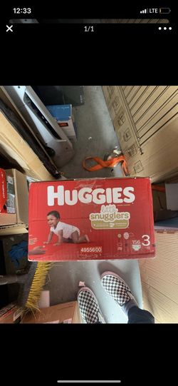 Huggies little snugglers size 3, 156 count