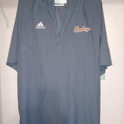 Mens Adidas Climalite Light Weight Windbreaker Style Shirt Size Large Very Nice