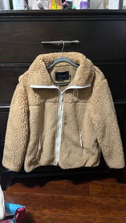 Coach Teddy Sherpa Zip-Up Jacket