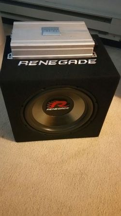 Subwoofer 12" Renegade and amp
