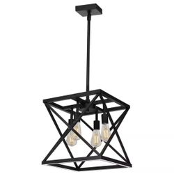 14” W 4-Light LED Pendant Light 3-Light Modes Integrated Pendant Light Adjustable Height 