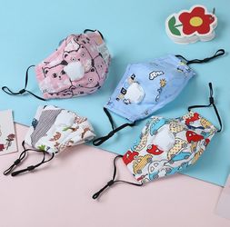 Kids masks with one filter included
