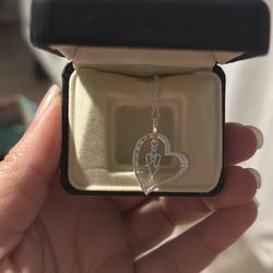 Silver Guardian Angel Necklace