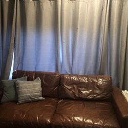 Leather Sofa Couch 7ft Genuine Leather Maxwell 