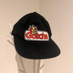 Gotcha black baseball cap with devil logo