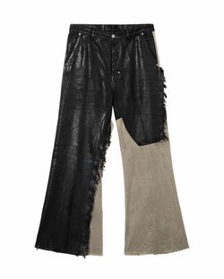 Rick Owen spliced design flared pants