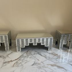 Mirror tables 3 Pieces 