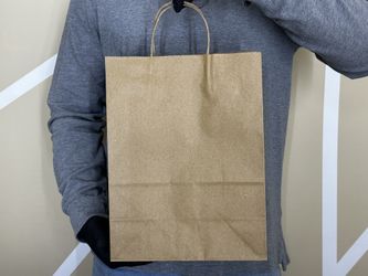 12x9x15 brown paper bags with handle