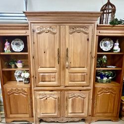 Versatile French Country 3-Pc Entertainment Center By Hooker Furniture!