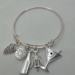 I Love Wine Bracelet