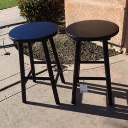 Set of Two Black Stools Hearth and Hand by Magnolia