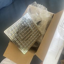 2 Delta 4 in Tile-in Drains (bronze and silver) $70 Each OBO 