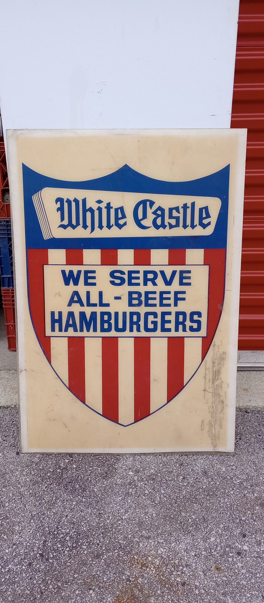 Original White Castle Restaurant Advertising Sign