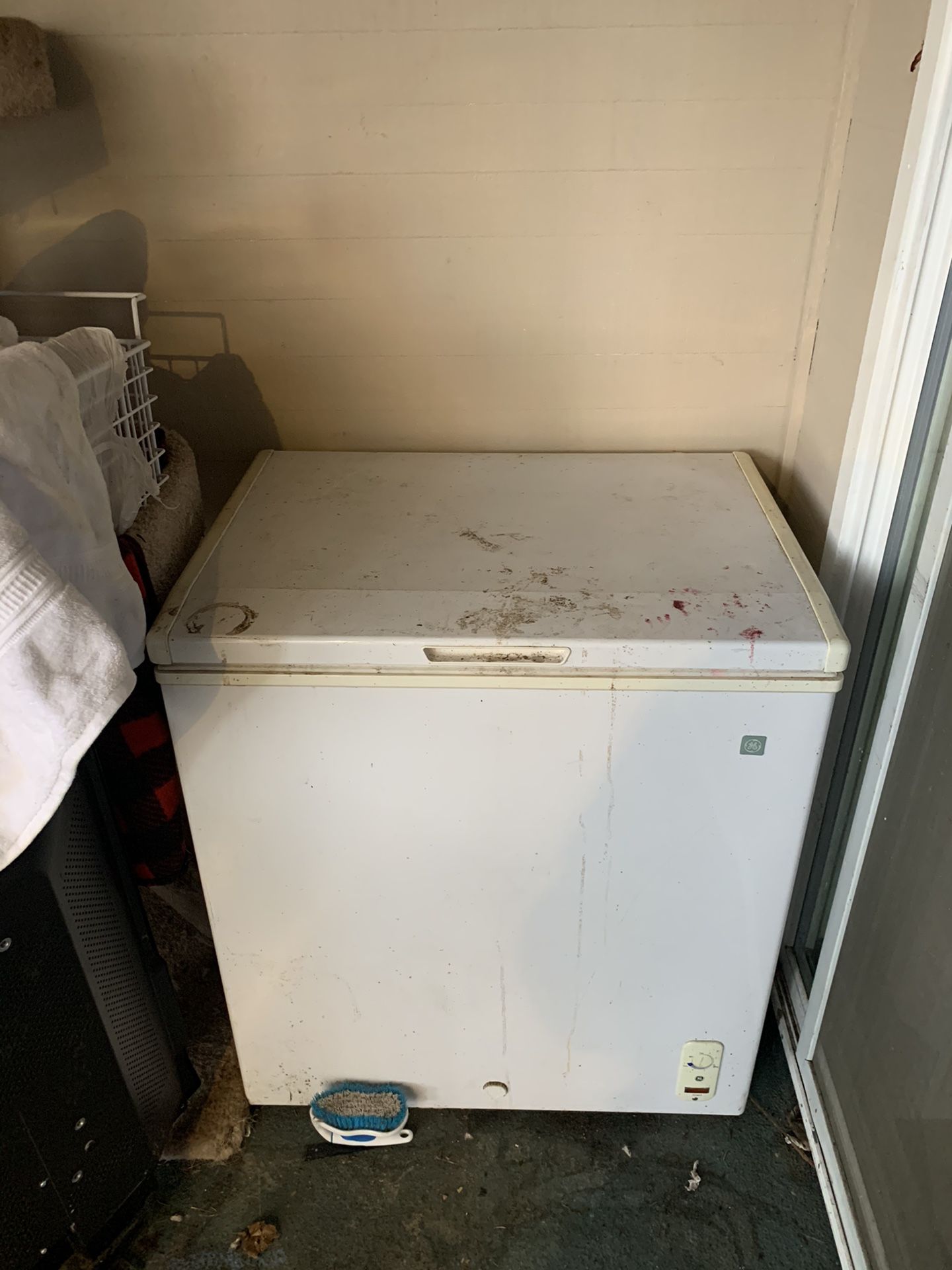 Maytag chest freezer. 1 year old works perfect.