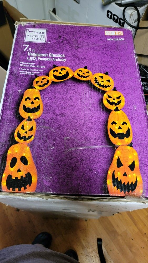 Home Depot Led Pumpkin Arch 7.5 Foot