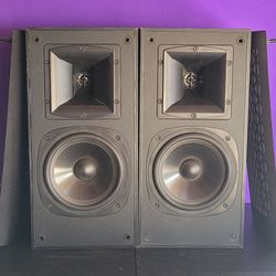 Klipsch SB-2 black stereo speakers,