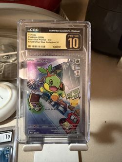 CGC Pristine 10 Turtwig Black Star Promo 040 Pokémon Slab
