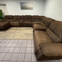 Delivery Included Large Electric Reclining Sectional 