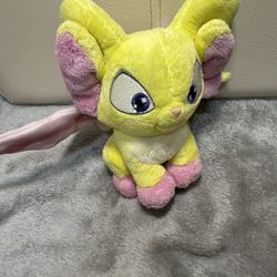 Neopets Plush Faerie Acara 6" Toy Winged Yellow Fairy Pink Plushie