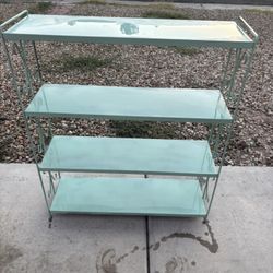 Metal Green Shelf 